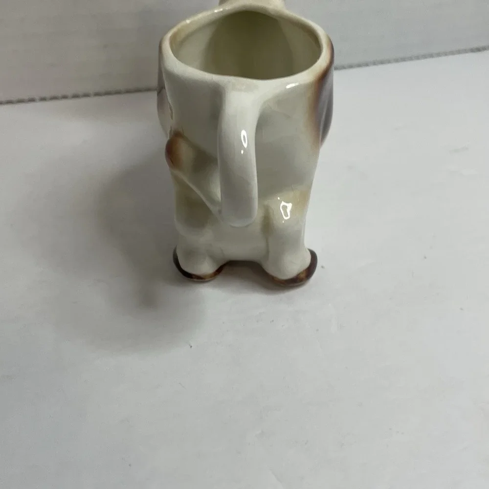 Vintage GOEBEL GERMANY Porcelain Cow Creamer, 5 3/4